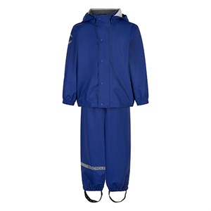 Mikk-Line - Regntøj (Bukser Med Seler), Manzarine Blue